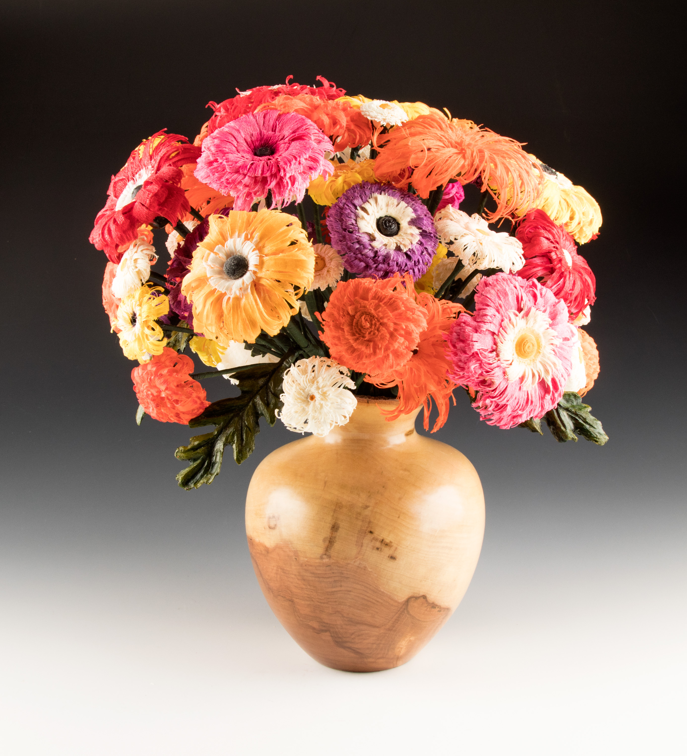 Cherry Vessel, Maple and Ailanthus Flowers